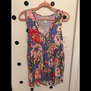 Matilda Jane women’s blue floral tank